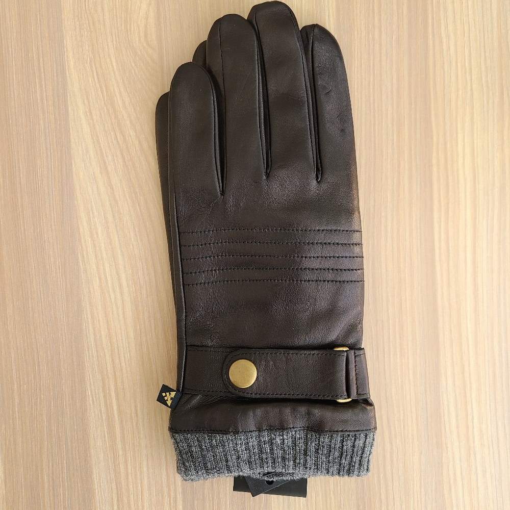 Auclair men leather gloves - Brandon NWT